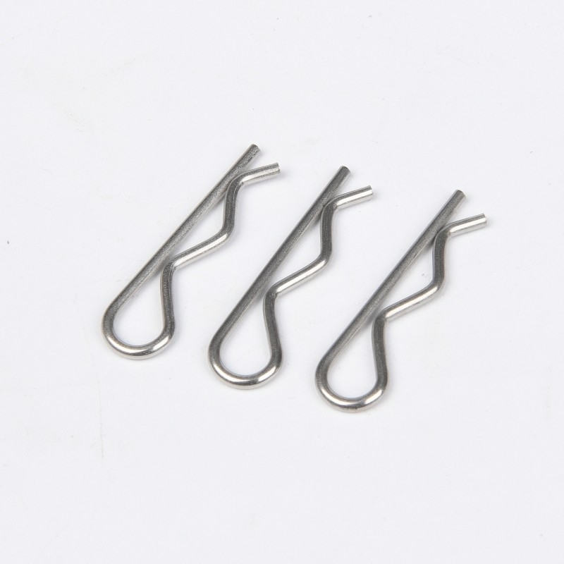 304 316 A2 A4 Roestvrij staal Stoomoxide Nitride Afwerking R-vorm Split Pins Cotter Clips voor de bouw in heldere afwerking