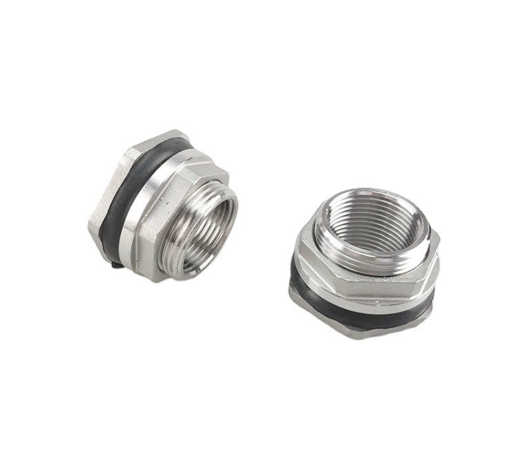Gelijke tepelverbinding Koperen watertankverbinding 1/2&quot; 3/4&quot; 1&quot; Mannelijke Messing Pipe Single Loose Key Swivel Fittings Nut Jointer