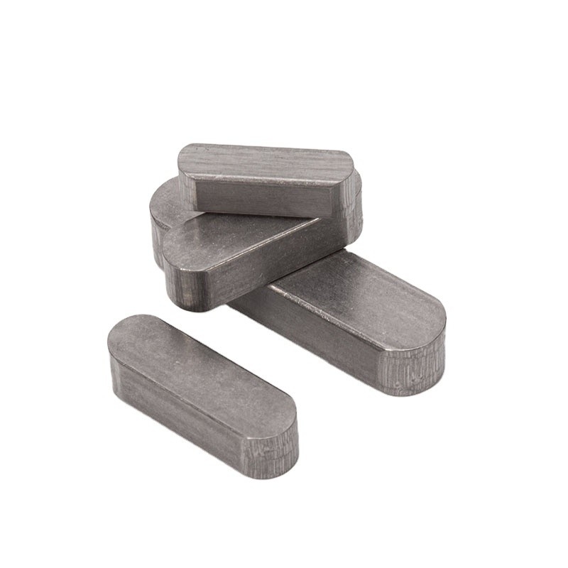 Waterbehandeling Bolten lengte 8mm ANSI Standard DIN6885 Type A Ronde Einde Schacht Sleutel Carbon Steel Vlakke Pins Parallelle Sleutel met gegalvaniseerde afwerking