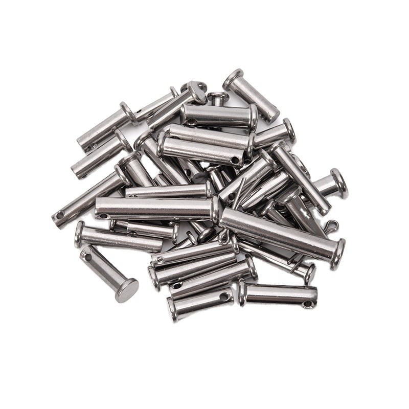 Langere levensduur TiCN Afwerking 304 roestvrij staal Platkop Cylindrische pin met gat en staal slot Cotter Pin Standard DIN94