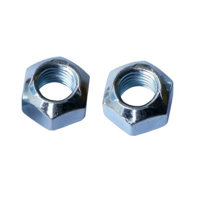 Zinkgeel-chromeerde gegalvaniseerde kegelmoer van koolstofstaal voor auto's Metrisch meetsysteem DIN980/ISO7042