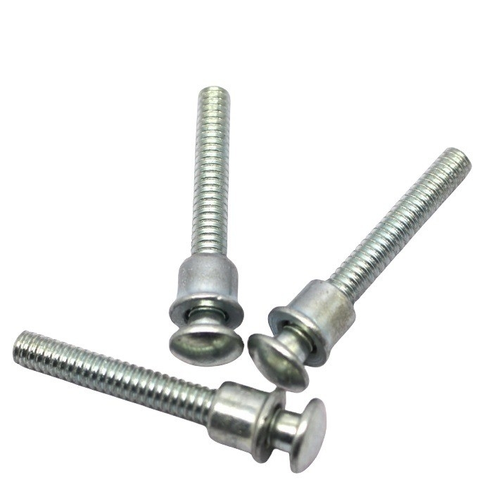 Roestvrij staal High Precision Ring Bolt and Collar Ring-Grooved Rivets Bright Finish voor bouwprojecten