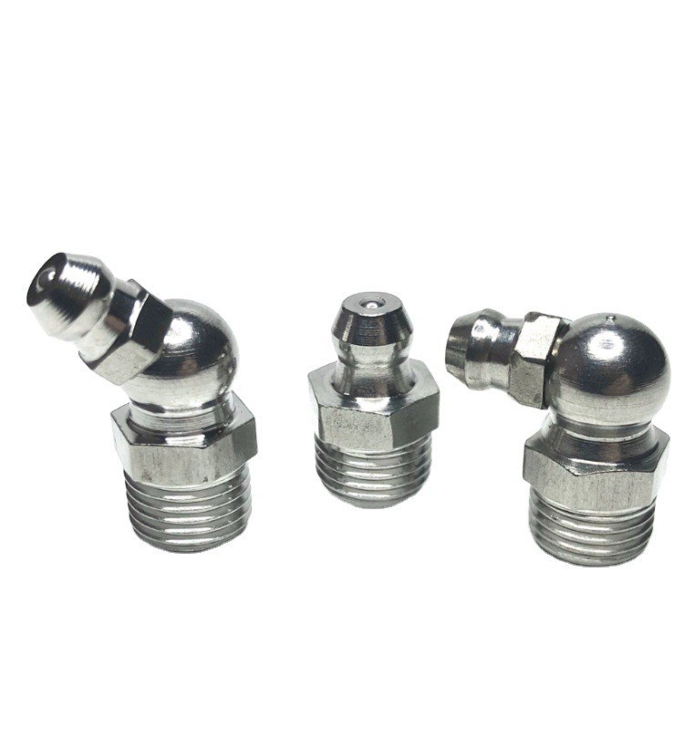 Vrouwelijke verbindingsstaal zinkgeplatte rechte vetverbinding voor gratis monster en witte kleur