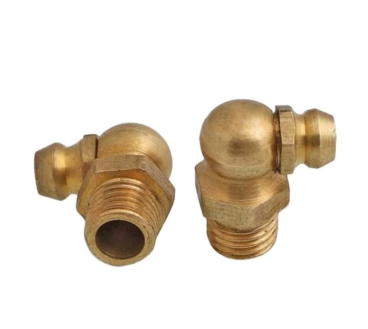 DIN-standaard M12 M10 M8 M6 1/8 1/4 roestvrij staal rechte 304 vetterige tepels NPT olie mond voor de leiding boter pistool fittings