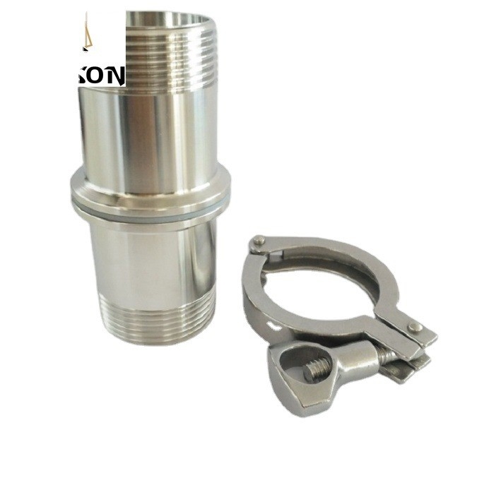 Tri-clamp Triclamp roestvrij staal sanitaire scharnier voor Square Head Code 2 inch Pipe Lines Connect