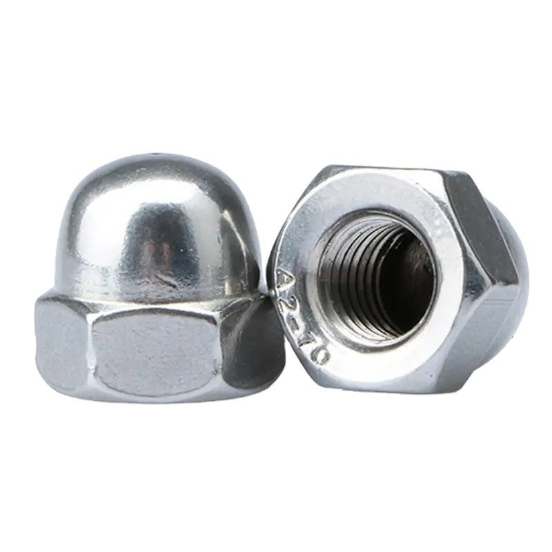 Metrisch meetsysteem 304 316 Roestvrij staal Hexagon Cap Nut M3 m4 m5 m8 DIN1587 Hex Dome Acorn Nut voor duurzame mijnbouw