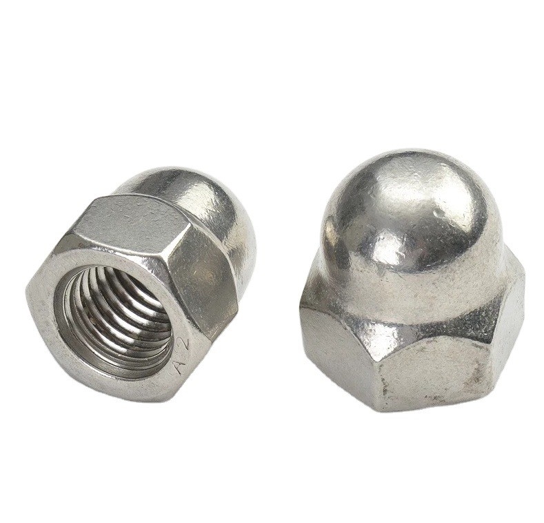 Waterbehandeling DIN Standaard Gele Bekleding Messing Afwerking Zink Flak Bekleed met Hex Cap Nut Acorn Nut met Hexagon Dome Cap