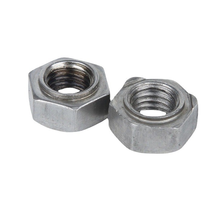 Metrisch meetsysteem Carbon Steel Projection Weld Spot Nut Hexagon Weld Nuts met gegalvaniseerde afwerking en roestvrij staal