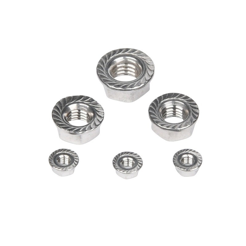 Zinkgeplatte afwerking JIS standaard roestvrij staal Hex hoofd flens moer DIN6923 met Imperial Measurement System